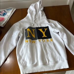 White NY New York Hoodie